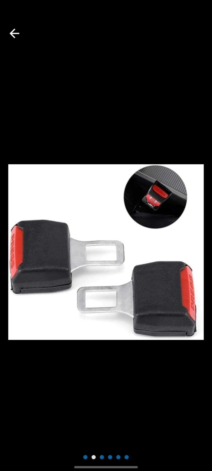 Car Seat Belt (2) Seat belt buckle For All Cars/ Seat belt Clips For All Cars/ Seat Belt Buzzer controller For All Cars Set of 2 pieces - Image 3