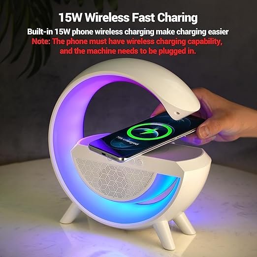 G speaker 2 G Speaker Lamp - Control 3 in 1 Multi-Function Bluetooth Speaker with Wireless Fast Charging - Image 3