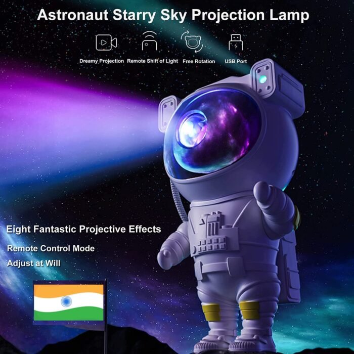 astronat 4 Astronaut Galaxy Projector with Remote Control - 360° - Image 1
