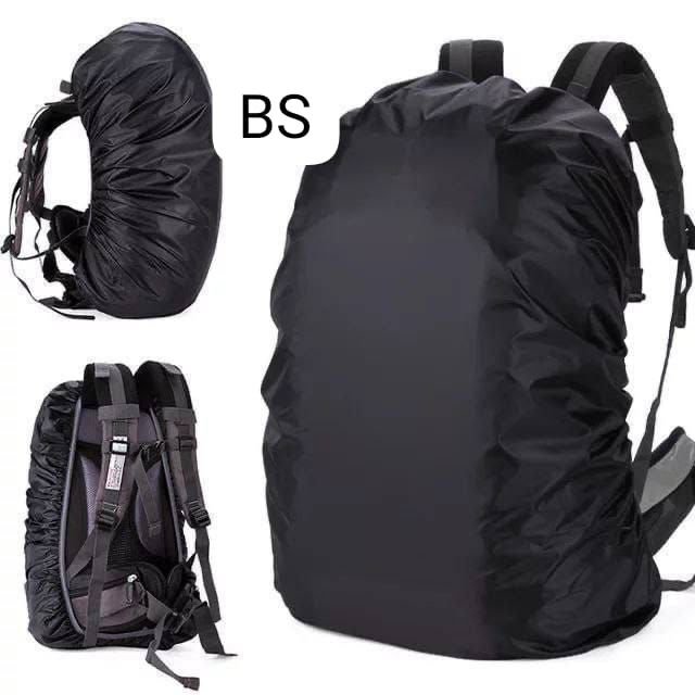 backpack rain coat Waterproof Raincoat for Bag,  Laptop Bag Rain Cover,  Waterproof 45 litres Luggage Cover (FREE, Black) - Image 1