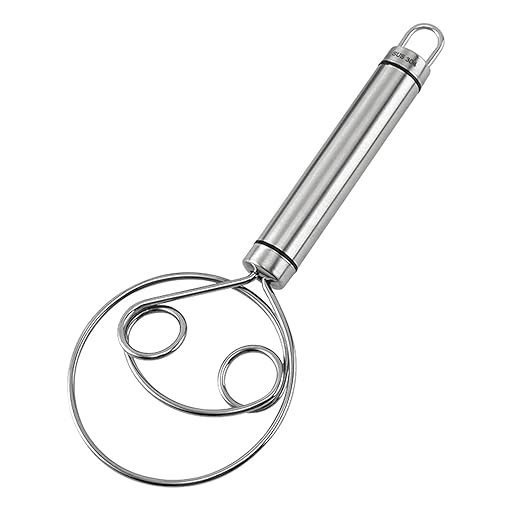 chapati atta maker 1 Atta Kneader Dough Maker with Stainless Steel Food Processor Roti Atta Blender Beater Manual Flour Mixer for Egg, Bread, Cake, Pastry, Pizza Dough - Image 1