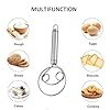 chapati atta maker 4 Atta Kneader Dough Maker with Stainless Steel Food Processor Roti Atta Blender Beater Manual Flour Mixer for Egg, Bread, Cake, Pastry, Pizza Dough - Image 4