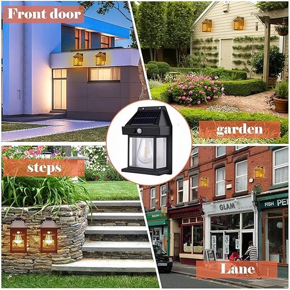 sensor 4 Solar Lights Outdoor, Wall Motion Sensor, 3 Lighting Modes - Image 4