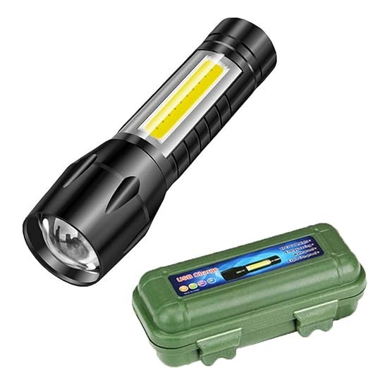 small sun 4 4000LM Waterproof Mini Flashlight Built in Battery USB Charging - Image 1