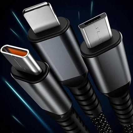 3 in 1 cable - 3 3 in 1 - 100 watt Cable - Fast Charging Cable - Image 4