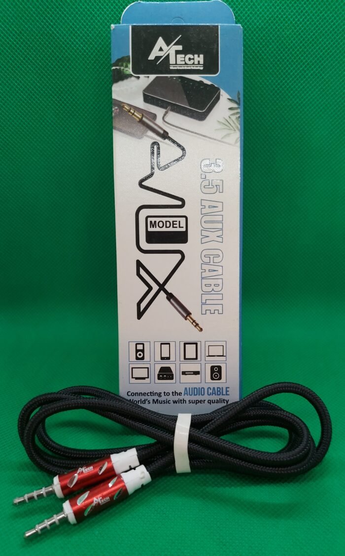 A Tech - Aux Cable - high Quality 3.5 Aux Cable - High Quality Aux Audio Cable - Image 1
