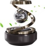 Car Solar Power Rotating Design Organic Fragrance Air Freshener Perfume (with Perfume Tablets,Pack of 1)