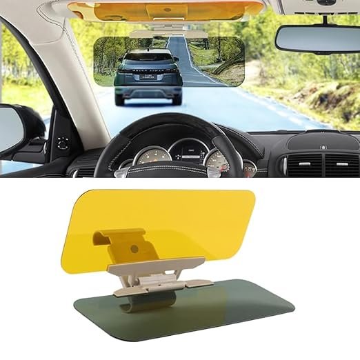 car sun visor 2 2 in 1 Universal Car Sun Visor Extender Anti Glare Blocker HD Day Night Driving Visor - Image 3