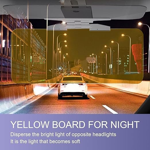 car sun visor 7 2 in 1 Universal Car Sun Visor Extender Anti Glare Blocker HD Day Night Driving Visor - Image 8
