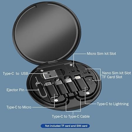 data cable 2 Mini Multi-Functional Fast Charging Data Cable Set - Image 3
