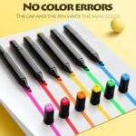 Dual Tip Art Markers for Kids & Adult Coloring Sketching Calligraphy Drawing Markers Non Toxic Twin Head Permanent Colouring Marker for Artists Paint Markers Pen with Carry Case (24PCS) - Image 5