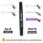 Dual Tip Art Markers for Kids & Adult Coloring Sketching Calligraphy Drawing Markers Non Toxic Twin Head Permanent Colouring Marker for Artists Paint Markers Pen with Carry Case (24PCS) - Image 6