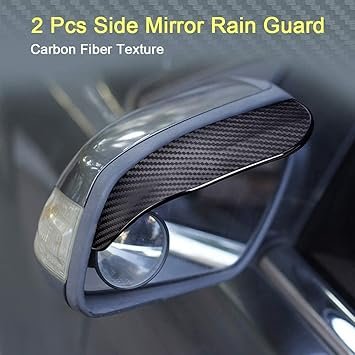 car protector 5 Mirror Rain Visor, Rear View Mirror Rain Eyebrows Smoke Guard Rear View Side Mirror (Pair 1) - Image 6