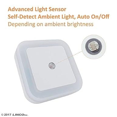 night sensor 3 LED Plug Night Light Wall Lamp (Pack of 2) - Image 3