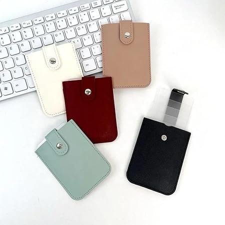 card holder 3 Slim Leather Pull-Out Card Holder Wallet for Men and Women, (Multicolor) - Image 4