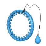 Hula Hoops Popular Improved Magic Fitness Exercise Smart Hula Hoop Diet Assembly, 24 Knots, Free Adjustable Size, No Fall Hula Loop, Auto Rotate, Exercise for Adults/Kids Blue - Image 7