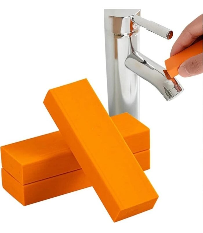 soft rubber (1) KitchEase All Purpose Cleaner Rust Remover Limescale Eraser | Stain Eraser - 1 Pc, Orange  (80 g) - Image 2