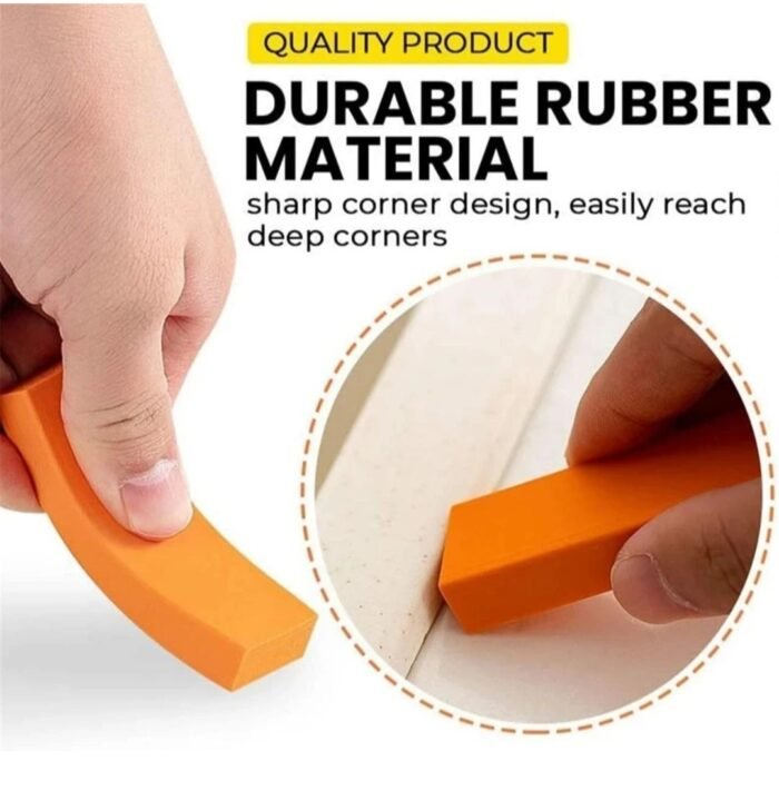 soft rubber (4) KitchEase All Purpose Cleaner Rust Remover Limescale Eraser | Stain Eraser - 1 Pc, Orange  (80 g) - Image 5