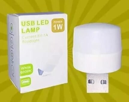 USB LED Mini Bulb 1 W (Pack of 6) Eye Protection Portable Lamp for Reading, Working on PC, Laptop, Power Bank, Bedroom