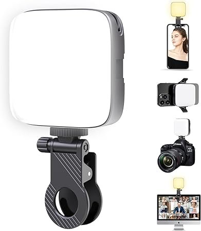 LED Video Light Camera Light Laptop Light for Zoom Meeting Photography Lighting 120 LED Beads for Camera Selfie Stick Tripod Laptop Cellphone