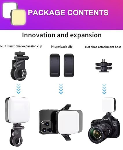 pic 4 LED Video Light Camera Light Laptop Light for Zoom Meeting Photography Lighting 120 LED Beads for Camera Selfie Stick Tripod Laptop Cellphone - Image 5