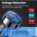 6 in 1 Car Charger USB Adapter Fast Charging Adapter Multi-Function Charger - Image 3