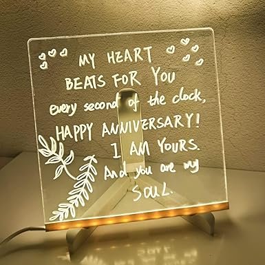 acrylic 1 3d Acrylic LED Message Board, LED Writing Board With Pen Glowing Board - Image 9