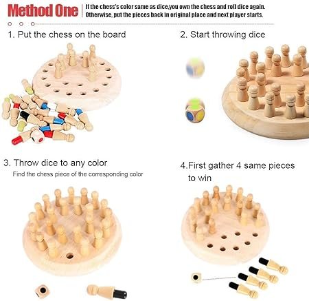 chess 4 Wooden Memory Chess Board Game - Image 5