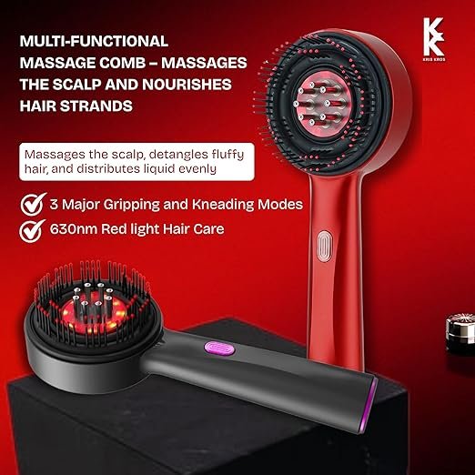 comb 2 Premium Electric Scalp Massager Comb - 3 In 1 Hair Oil Applicator - Image 3