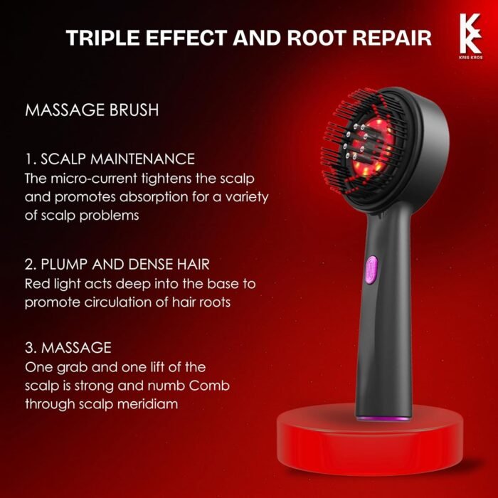 comb 7 Premium Electric Scalp Massager Comb - 3 In 1 Hair Oil Applicator - Image 8