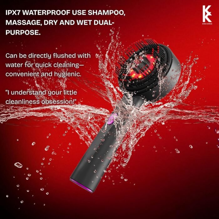 comb 8 Premium Electric Scalp Massager Comb - 3 In 1 Hair Oil Applicator - Image 9