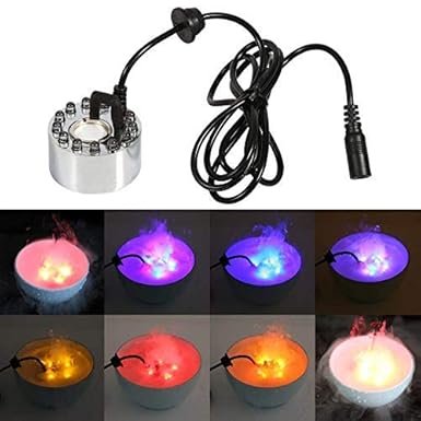 mist 2 12-LED Mist Maker Fogger Water Fountain Pond Atomizer Air Humidifier - Image 3