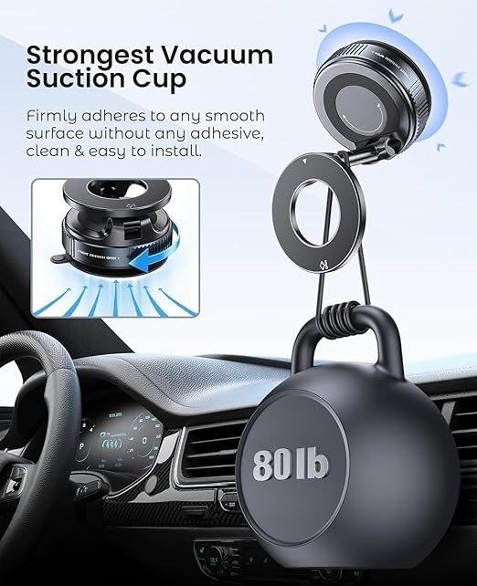 stand 3 360° Vaccum Magnetic Phones Holder - Image 4