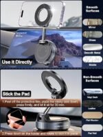 360° Vaccum Magnetic Phones Holder - Image 6