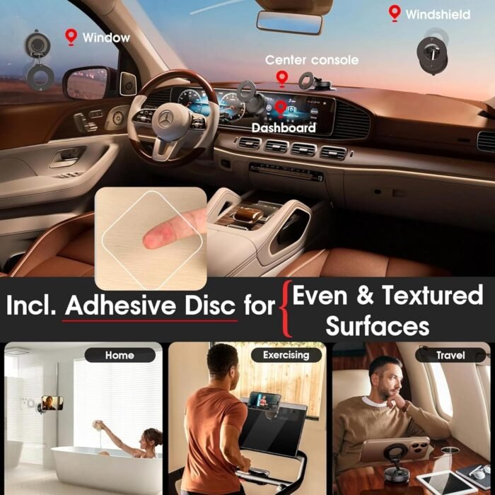 stand 8 360° Vaccum Magnetic Phones Holder - Image 9