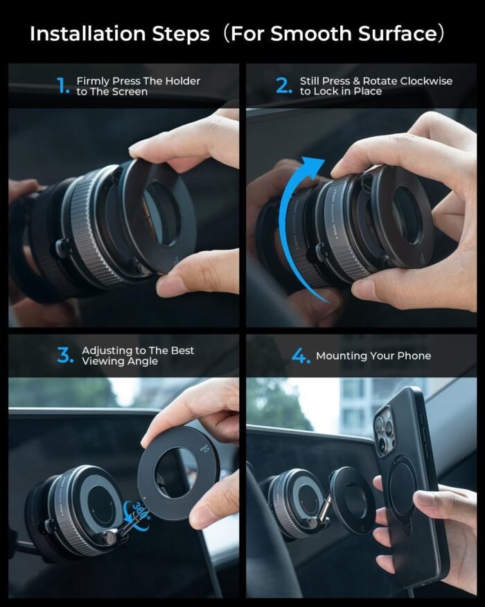 stand 9 360° Vaccum Magnetic Phones Holder - Image 10