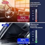 Foldable Car Umbrella, Windproof, Black - Image 3